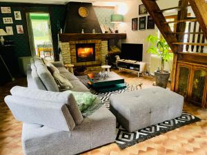 Χώρος καθιστικού στο Maison normande sur parc arboré ambiance bucolique