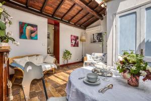 Posezení v ubytování B&B dei Papi Boutique Hotel