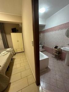 Koupelna v ubytování B&B Emmanuel