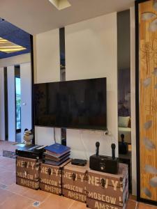 TV o dispositivi per l'intrattenimento presso Annong Image Vacation Home