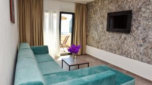 TV a/nebo společenská místnost v ubytování Apartments Montenegro Hills Ulcinj