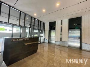 a lobby with a reception desk in a building at Netizen walk to MRT 4-5pax in Cheras