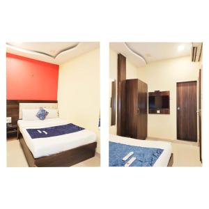 Postel nebo postele na pokoji v ubytování Hotel Golden Galaxy - Santacruz East