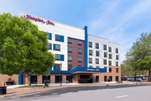 a rendering of the front of a hotel at Hampton Inn Columbus Downtown, Ga in Columbus