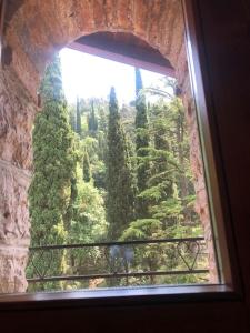 Zahrada ubytování Villa retro'e parco con vista castello