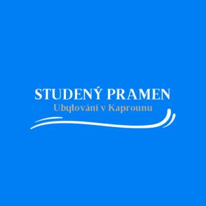 ein blaues Logo für einen Schülerplaner in der Unterkunft Kaproun - Studený pramen in Königseck