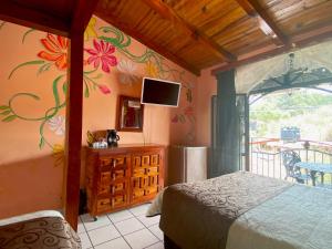 TV a/nebo společenská místnost v ubytování Hotel Real de la Sierra
