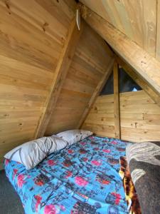 Postel nebo postele na pokoji v ubytování Mini Cabaña Roca Glamping