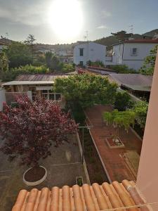 una vista aérea de una ciudad con un árbol y edificios en Stella Marina a 100 MT dal mare, en Livorno