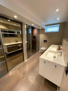 Kuchyň nebo kuchyňský kout v ubytování Luxury apartement close to city centre with free parking