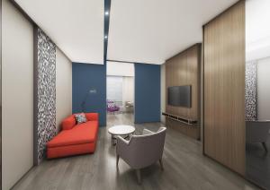 TV a/nebo společenská místnost v ubytování Courtyard by Marriott Suwon