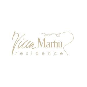 馬蒂納塔的住宿－馬爾胡別墅酒店，a logo for aventura marriott transactions