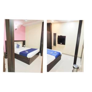 Postel nebo postele na pokoji v ubytování Hotel Golden Galaxy - Santacruz East