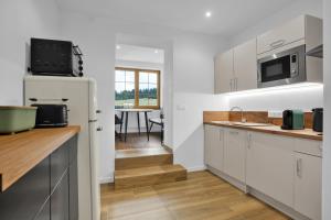 Kuchyň nebo kuchyňský kout v ubytování Apartmány Ochsendorf - Pod Strání