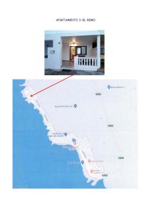 two pictures of a map of a beach at Vivienda El Remo-Vv-3 in Los Llanos de Aridane