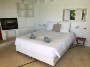 Ένα ή περισσότερα κρεβάτια σε δωμάτιο στο Luxury studio with private pool