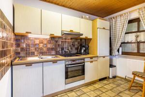 Η κουζίνα ή μικρή κουζίνα στο Landhaus am Lammerberg