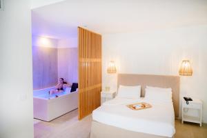 Letto o letti in una camera di Regiohotel Manfredi