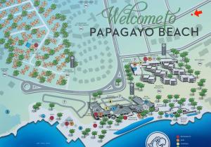 een kaart van het puerto ayora-strandresort bij Curoyal in Willemstad