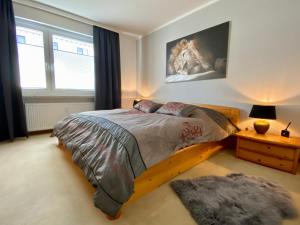 Posteľ alebo postele v izbe v ubytovaní Schöne Aussicht!