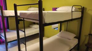 Letto o letti in una camera di Dreamkapture Hostel close to the airport and bus terminal