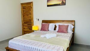 Postel nebo postele na pokoji v ubytování Blissful Villa