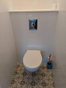 een badkamer met een wit toilet in een stal bij "Le Royan" appartement proche gare et plage in Royan