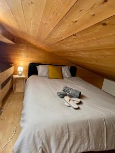 Postel nebo postele na pokoji v ubytování Magnifique chalet