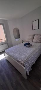 a bedroom with a large bed in a room at La Terra-cotta - 1 à 4 personnes in Lieusaint