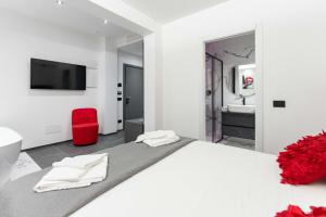 TV a/nebo společenská místnost v ubytování ML luxury room