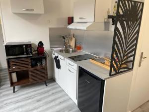 Kuchyň nebo kuchyňský kout v ubytování Le Citadin