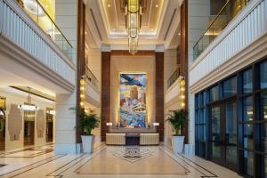 The lobby or reception area at Higgins Hotel, Official Hotel of The National WWII Museum, Curio Collection by Hilton