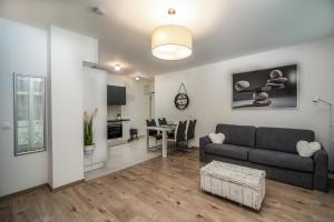 Televízia a/alebo spoločenská miestnosť v ubytovaní Grace Pine Apartment 2