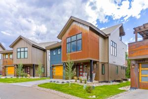 an exterior view of a house at Mountain Vista Retreat in Steamboat Springs