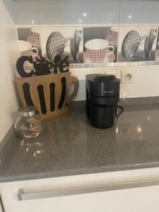 Cucina o angolo cottura di Les Appart villa Sunbay Caraibes avec piscine privative vue mer et montagne