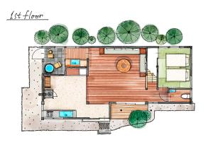 a floor plan of a house at GOYADO in Ozu