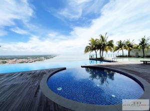 Πισίνα στο ή κοντά στο Silversc@pe Melaka Seaview 2Room/5pax/Bathub/tvbox