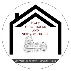 ローマにあるNew Rome house 2のゲストハウスと新しいロームハウスのラベル