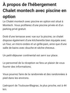 Fotografie z fotogalerie ubytování Chalet piscine montech v destinaci Montech