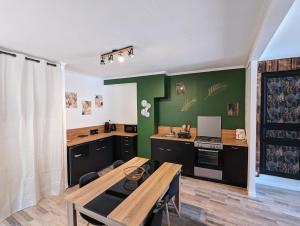 Kuchyň nebo kuchyňský kout v ubytování Appartement cosy hyper centre