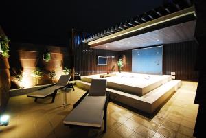 Posezení v ubytování Hotel Free Style Okayama