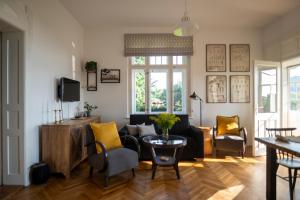 TV a/nebo společenská místnost v ubytování Vila Heide