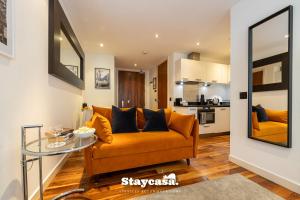 Η κουζίνα ή μικρή κουζίνα στο Sunset Haven Studio With Balcony And Free Parking