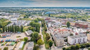Výhľad na mesto Grudziądz alebo výhľad na mesto priamo z apartmánu