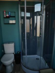 Koupelna v ubytování Chambre Fischbach