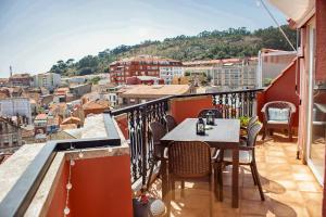 A balcony or terrace at Ático con vistas al mar Garaje y Wi-Fi