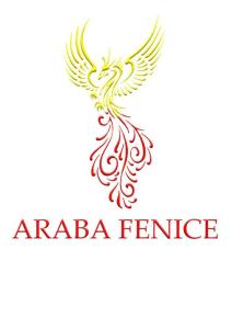 a phoenix logo with the words arbia fence at Araba Fenice in Reggio Calabria