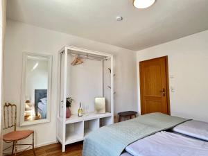 Postel nebo postele na pokoji v ubytování Charmantes Landhaus