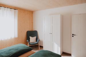 Voodi või voodid majutusasutuse BodenSEE Apartment Neukirch Goppertsweiler HASE toas