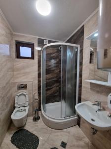 Koupelna v ubytování Bed & Breakfast Sjaj